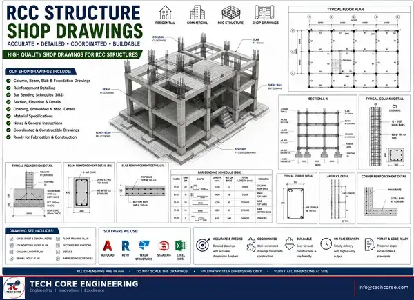 RCC Structure Shop Drawings